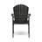Outdoor Weather Resistant Acacia Wood Adirondack Dining Chairs (Set Of 2), Dark Gray Finish-1429092068