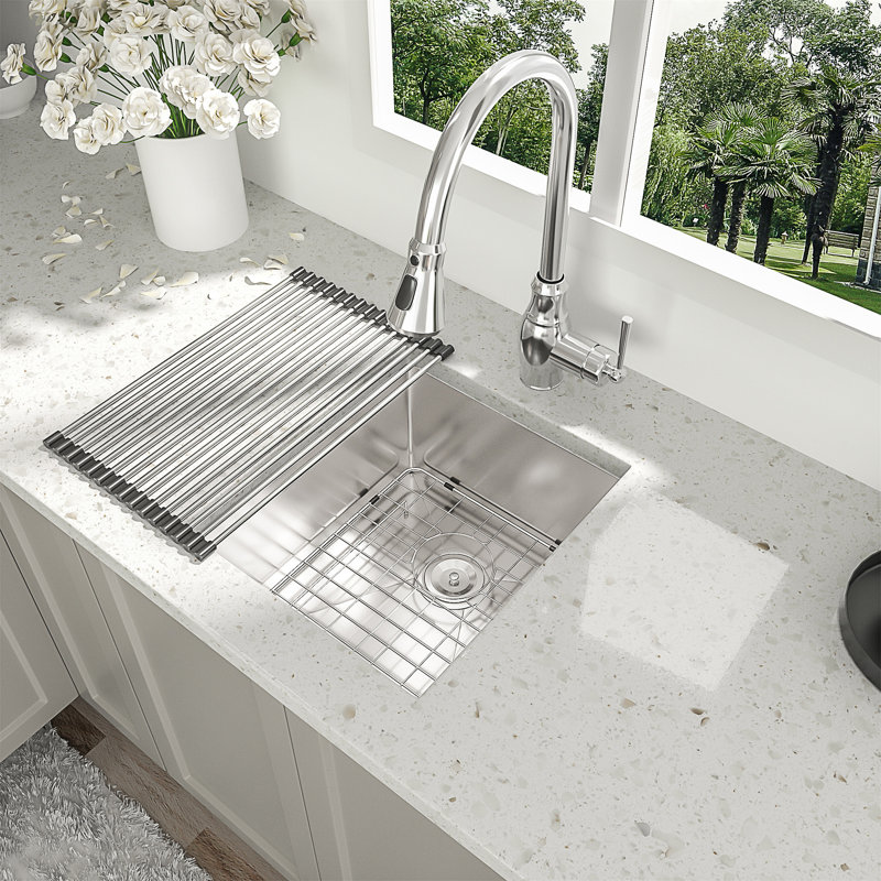 17'' L Undermount Single Bowl Stainless Steel Kitchen Sink