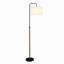 Lampe sur pied avec abat-jour cylindrique, éclairage debout incurvé pour le salon, coin lecture de chambre à coucher et éclairage de bureau, lampe sur pied Lior