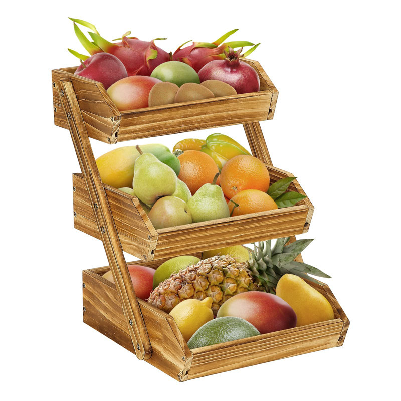 Alpen Home Wood Fruit Basket