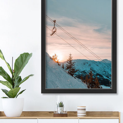 " Unsplash Ski Lift Sunset Slopes "