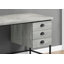 Bureau d'ordinateur, bureau personnel, ordinateur portable, tiroirs de rangement, L 55 po, métal stratifié, contemporain, moderne-68774464