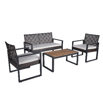 Ensemble de meubles de patio 4 pièces polyvalents