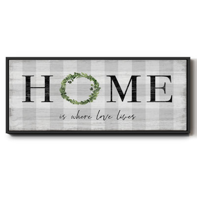 Where Love Lives- Framed Canvas