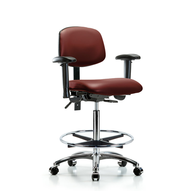 Chaise de travail ergonomique Latanisha, Roulettes, Bortsch, Oui