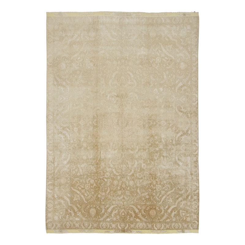 Antique One-of-a-Kind 9' 7" x 13' 7" Hand Knotted Area Rug