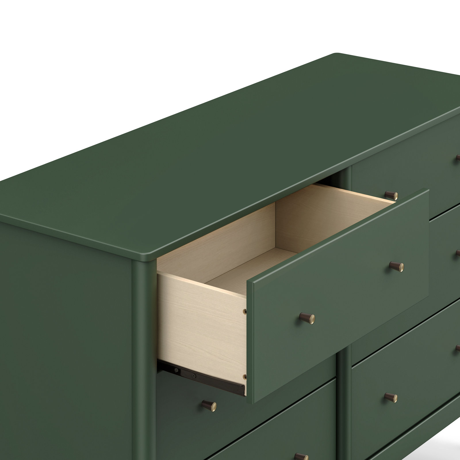 Frem 6-Drawer Dresser, Green