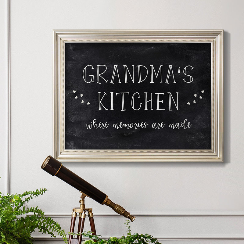 " Grandma's Kitchen ", 41" W x 29" H, Silver