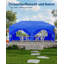 Pop Up Gazebo with 6 Sidewalls, 3m x 6m Marquee Party Tent with 4 Weight Bags, 8 Stakes & 6 Guy Ropes & Roller Bag, Weather-Resistant, Waterproof Canopy for Outdoor Events, Parties, Markets.-129867283