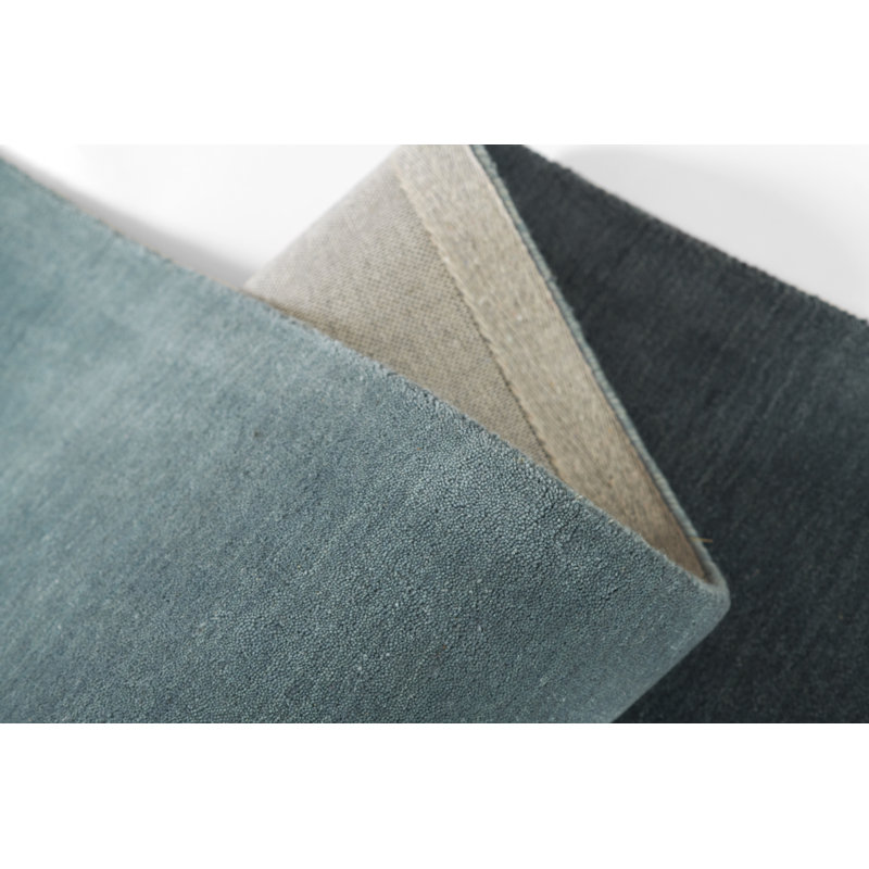Momeni Hand Loomed Wool Ombre Area Rug in Blue, Rectangle 6' x 9'