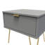 Baudelia 45cm W Manufactured Wood Bedside Table-2143163036