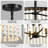 4 - Light Dimmable Boho Chandelier With Wooden Beads-1009146548