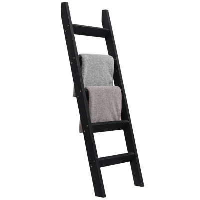 Gracie Oaks 58in Wooden Blanket Ladder