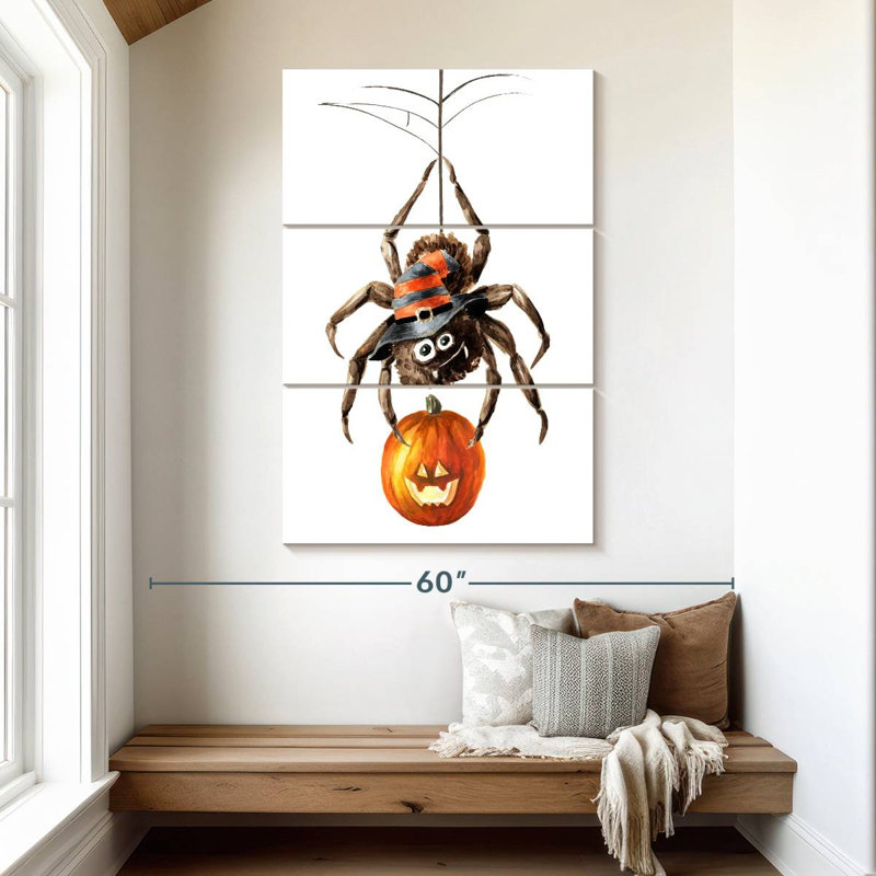 Brampt Spider Pumpkin, 50" H x 32" W