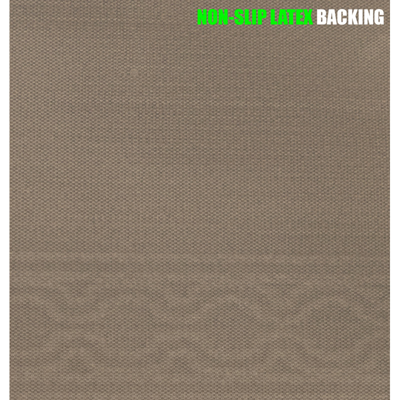 Tapis antidérapant brun à poils courts, Rectangle 3 pi x 5 pi