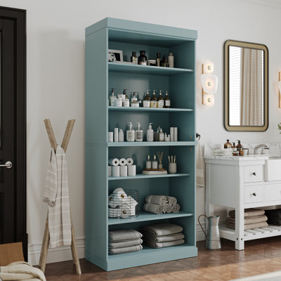 Armoire de rangement 100% en bois massif Palace Imports, tablettes réglables, hauteur 71,5 po