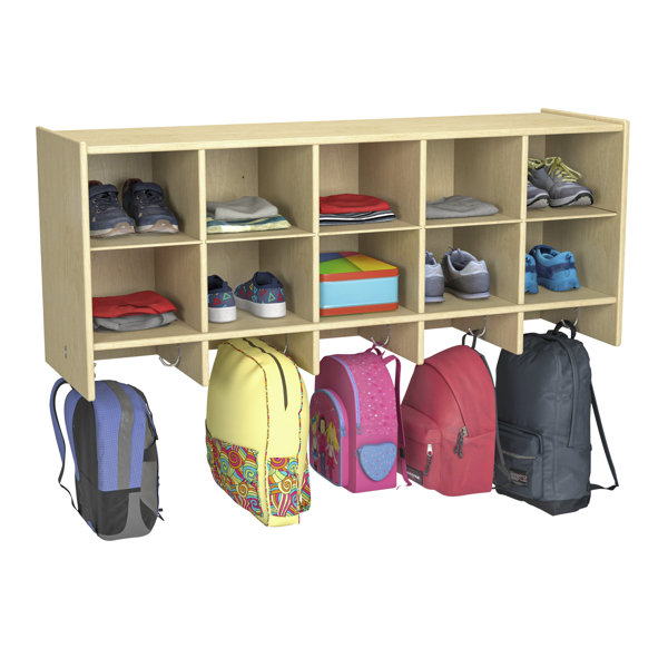 Whitney Brothers® White 12 Cubby Backpack Storage