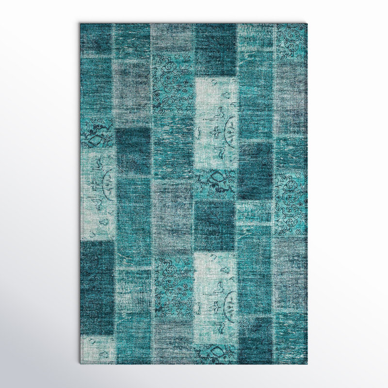 Patchwork Indoor / Outdoor Rug, Rectangle 1'8" x 2'6"