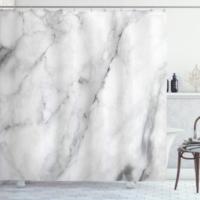 Mixed Shower Curtain with Hooks Included