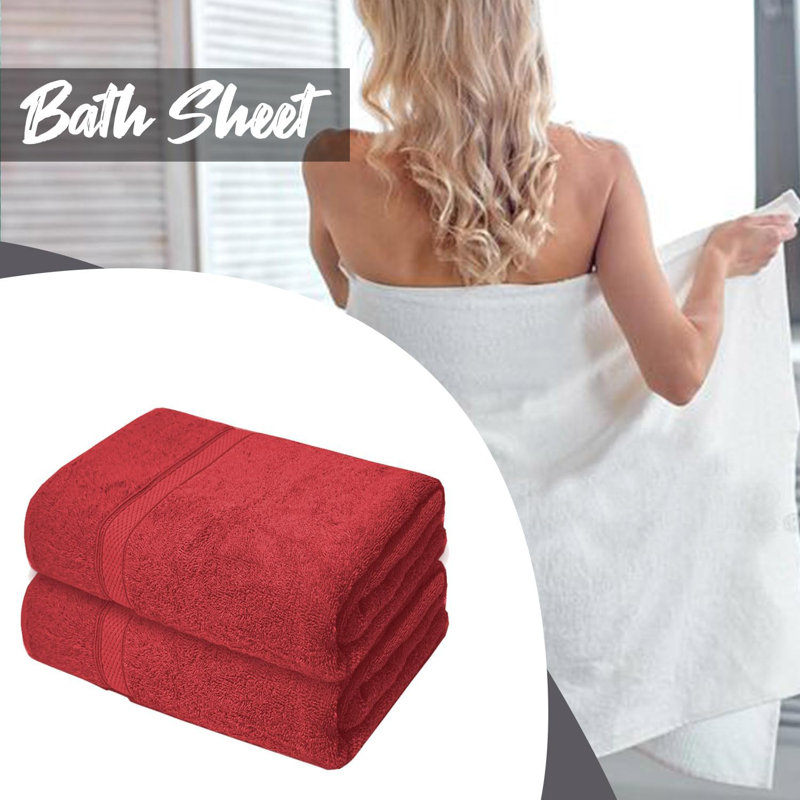 Nayim Turkish Cotton Bath Sheet, Red