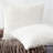 Heavenly Faux Fur Decorative Pillow Ivory