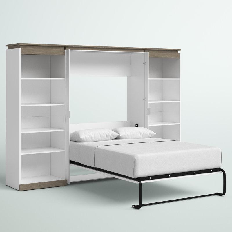 Armiead Metal Murphy Storage Bed, White