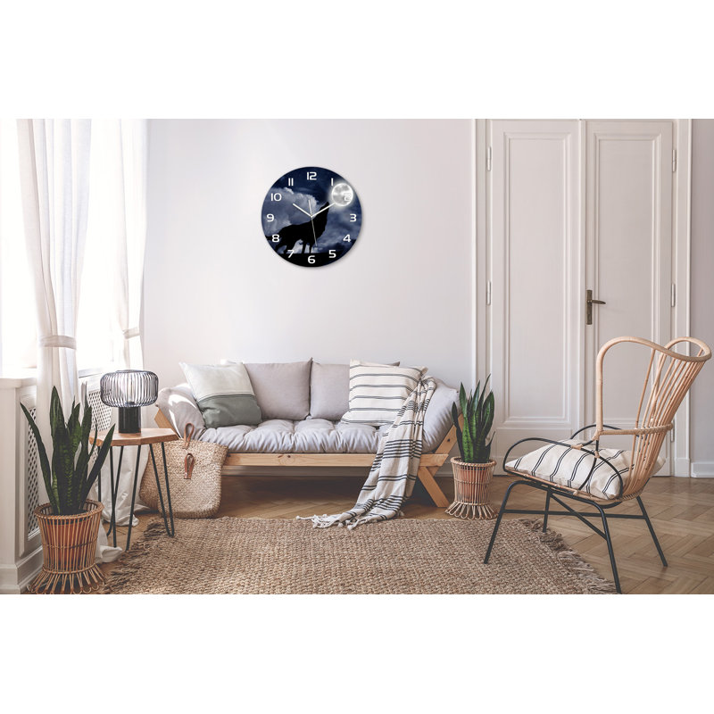 Jerramie Glass Wall Clock
