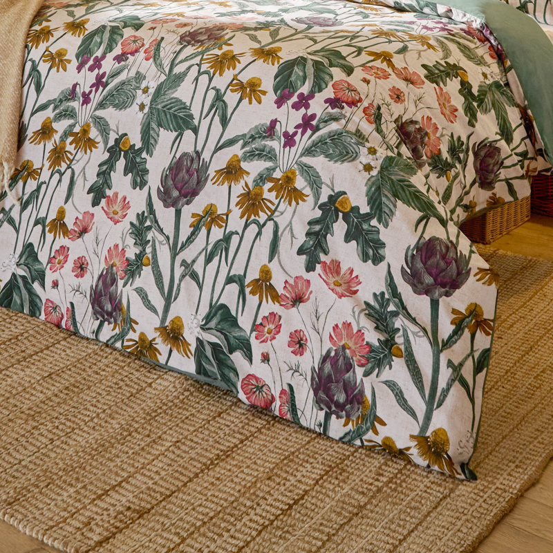 Cotton Blend No Pattern Duvet Cover Set with Pillowcases, Single Duvet Cover + 1 Standard Pillowcase