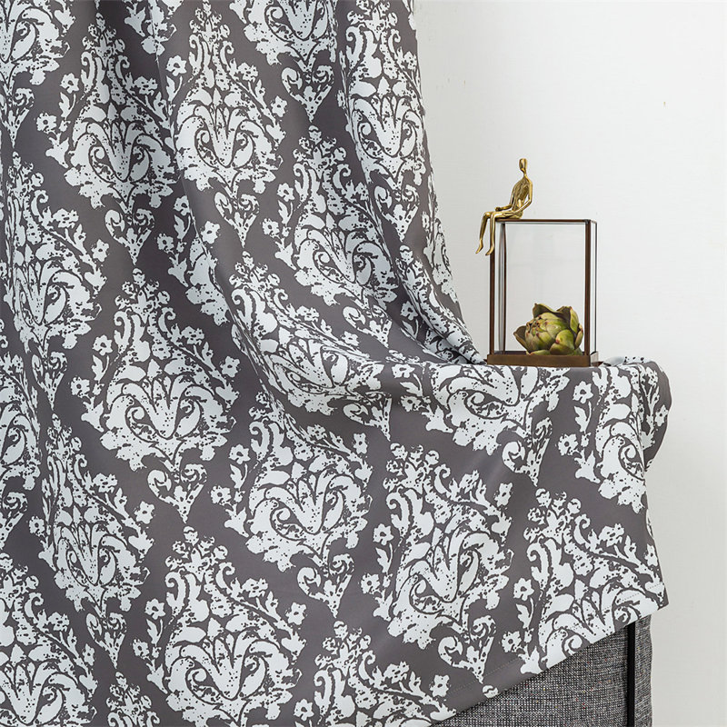 Darrie Blackout Curtains / Drapes Pair, 52" W x 84" L, Gray