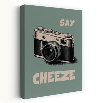 «Say Cheeze», art mural rétro rétro classique