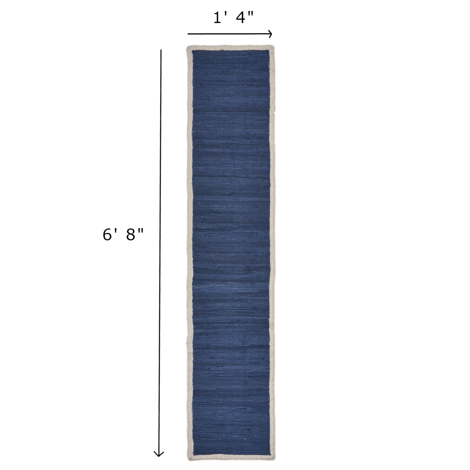 Feliciano Geometric Table Runner, Navy