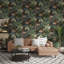 Self Adhesive Wallpaper, 17.32" x 393.7", White Blue Floral Contact Paper, Waterproof Peel and Stick Wallpaper