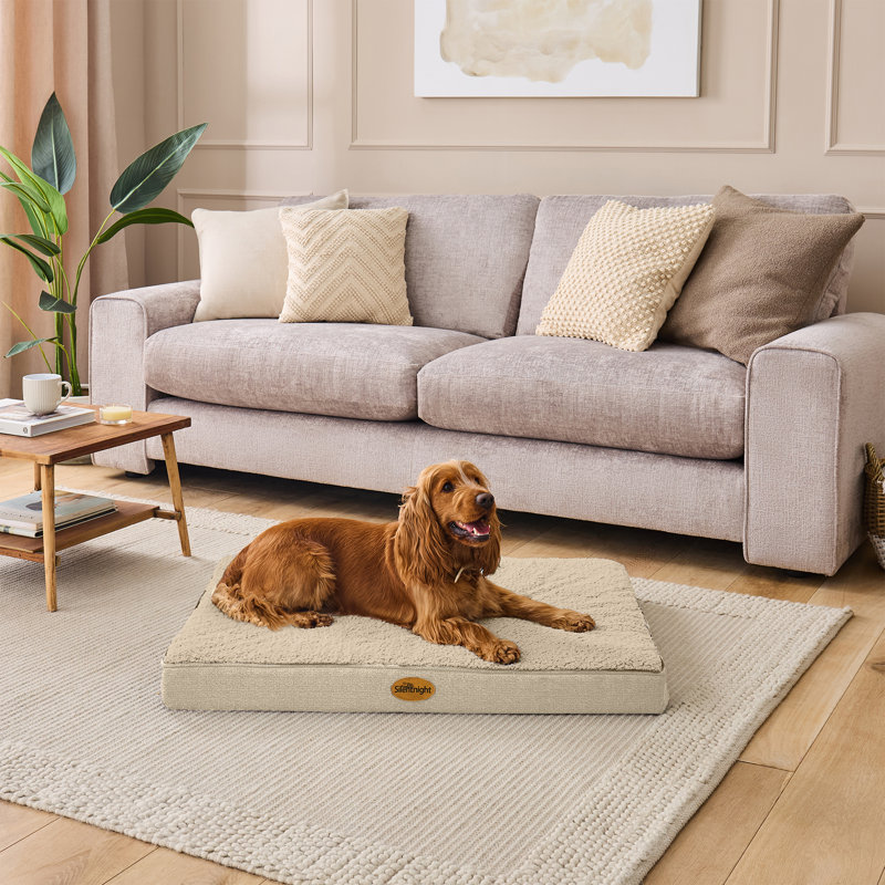 Silentnight Firm Support Crate Mattress Pet Bed, L 7.6cm H x 92cm W x 68cm D, Beige