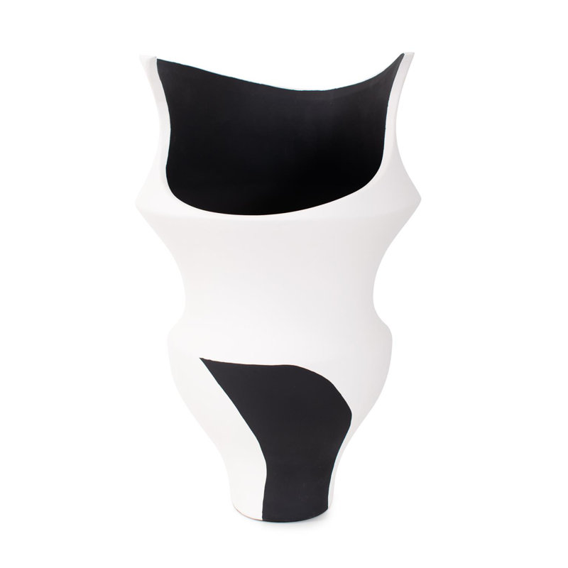 Witta Black and White Vase- Tall