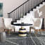 Lulu Abstract Area Rug in Steel Gray/White-40752476
