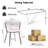 Rectangular Pedestal Dining Set with Modern Weaven Velvet Dininig Chair-821076819-821076816
