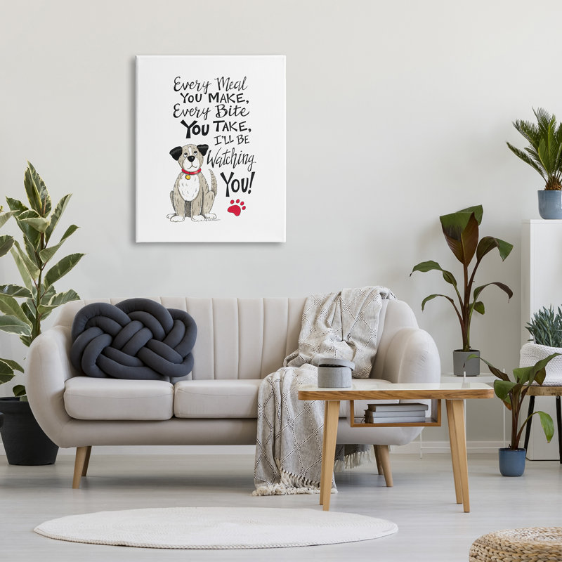 «Watch You Funny Dog» par Deb Strain - impression, H 40 po x l 30 po x P 1,5 po