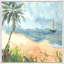 Scrambled Palm Trees VI Framed Painting Canvas