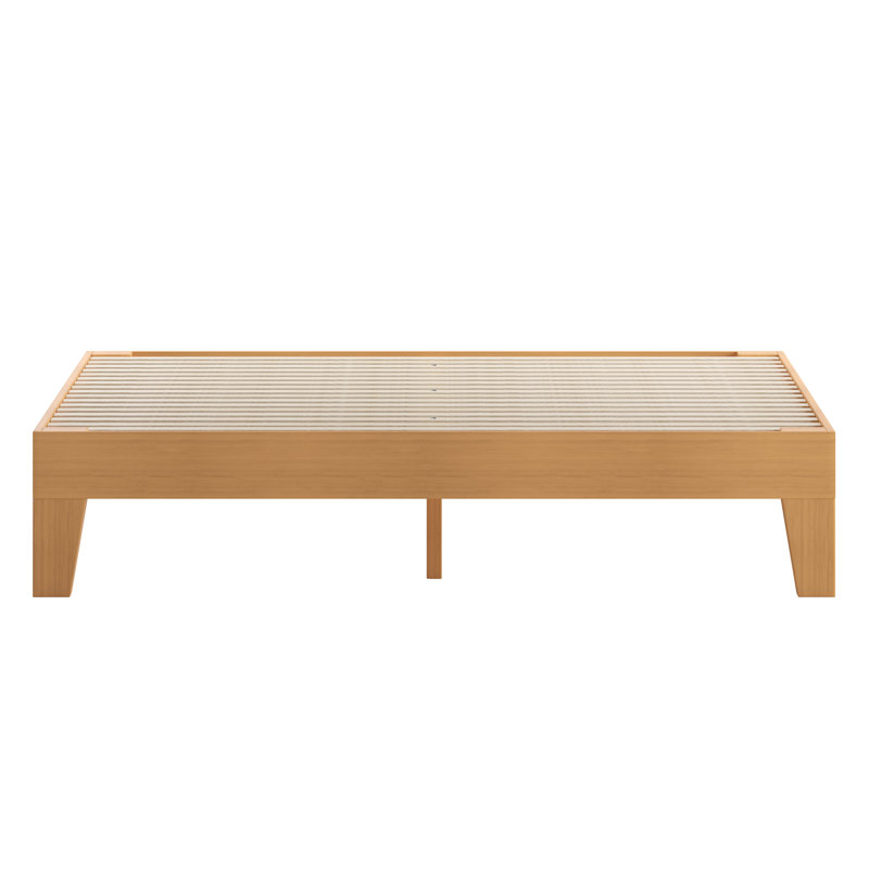 Lit en bois massif, Naturel, Grand