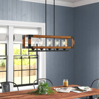 Williston Forge Keedysville 5 - Light Dimmable Kitchen Island Modern Linear  Chandelier & Reviews