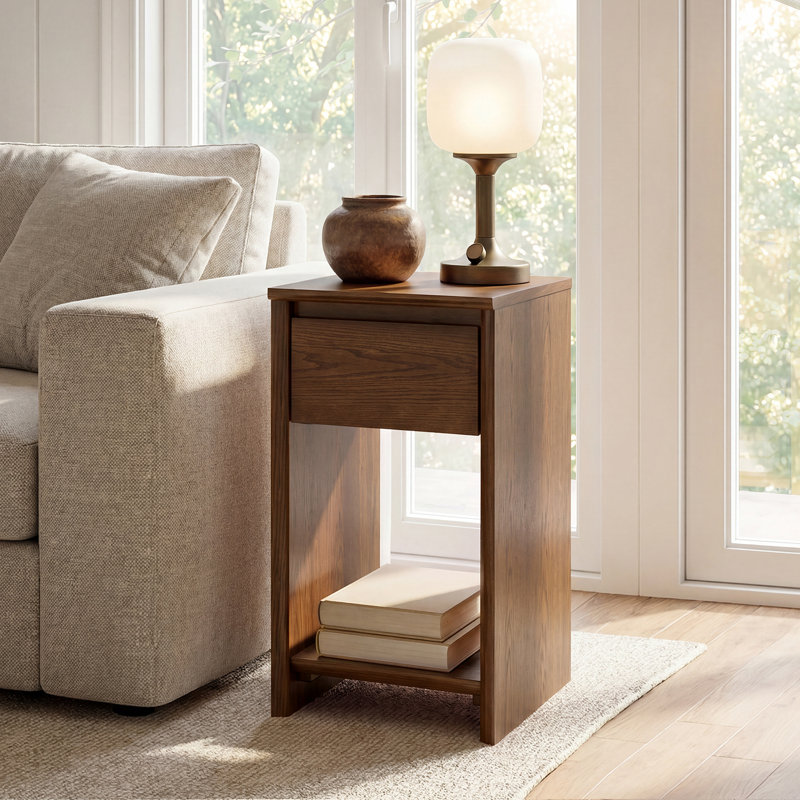 Table de bout Sverre Raimund, Noyer