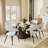 Modern Rectangular Sintered Stone Dining Table with Pedestal Base-305173030-274423205-277862813