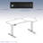 VIVO Black Electric 58" x 35" Dual Motor Standing Corner Desk, DESK-KIT-E2RB