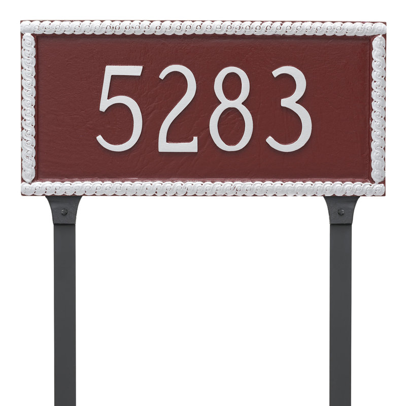 Plaque d'adresse rectangulaire Harrison, Oui