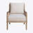 Cane Accent Chair with Removable Back Cushion