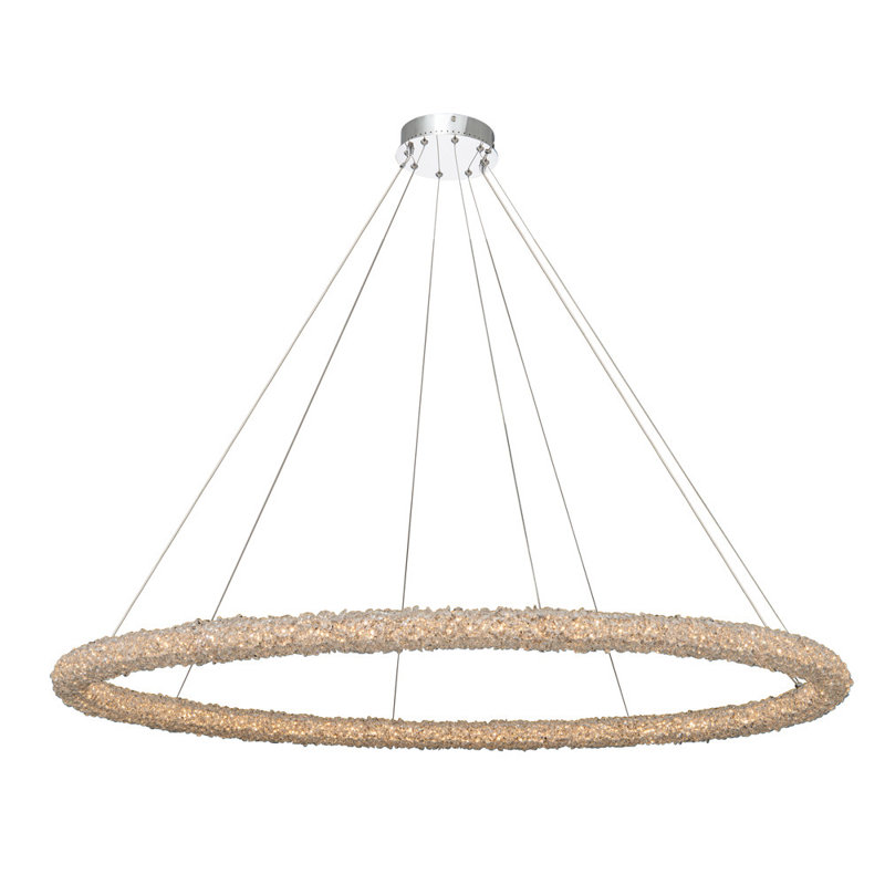 Lustre en chrome clair / transparent 1 L Lina Allegri