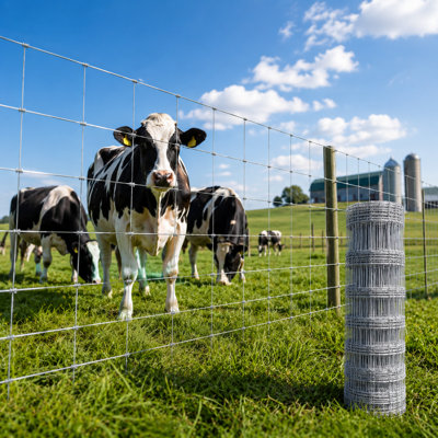 Rouleau de clôture en acier galvanisé pour bovins et cerfs