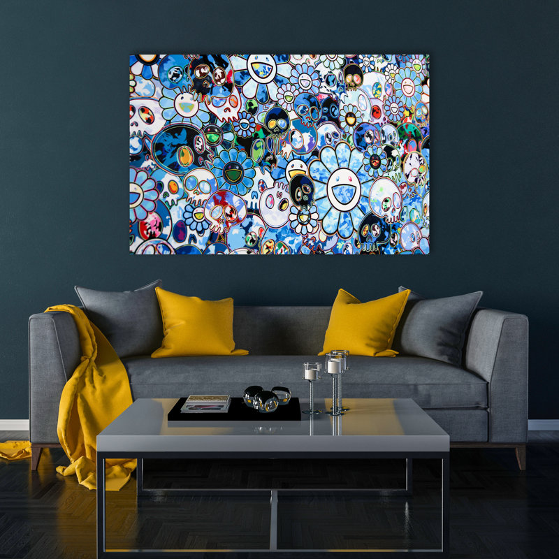 Impression d'art sur toile, Takashi Kawaii, H 20 po x l 30 po x P 0,1 po