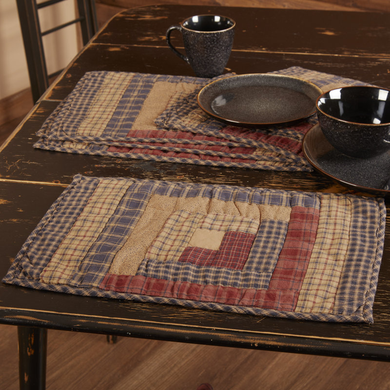 Lorena Cotton Blend Patchwork Rectangle Placemat