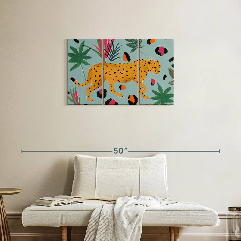Brampt Walking Cheetah II, 20" H x 33" W